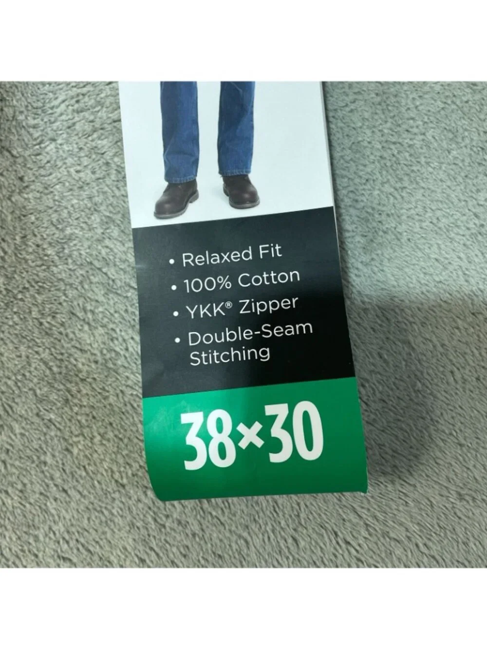 NWT Kirkland Signature Men's 38x30 Blue Jeans Denim Straight Fit